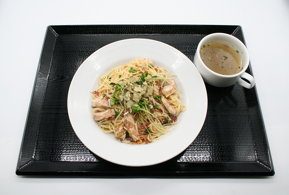 鱧と梅ダレの冷たいカッペリーニ