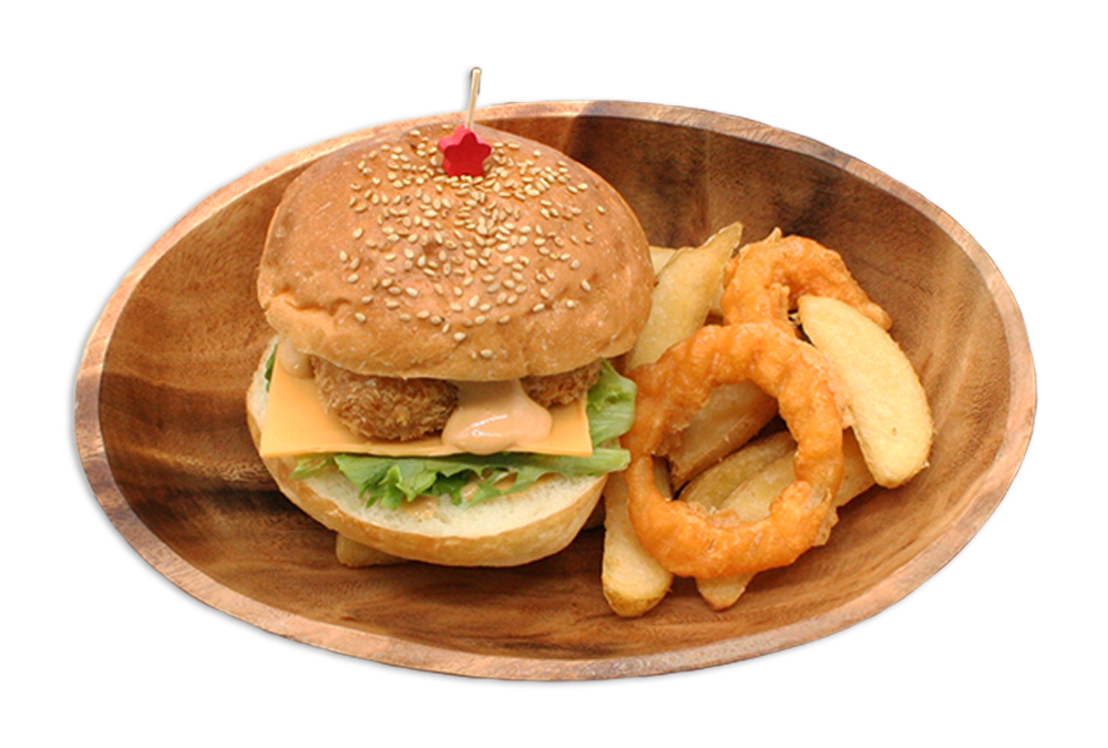 ほく!!カリッ!!クレインフィッシュバーガー