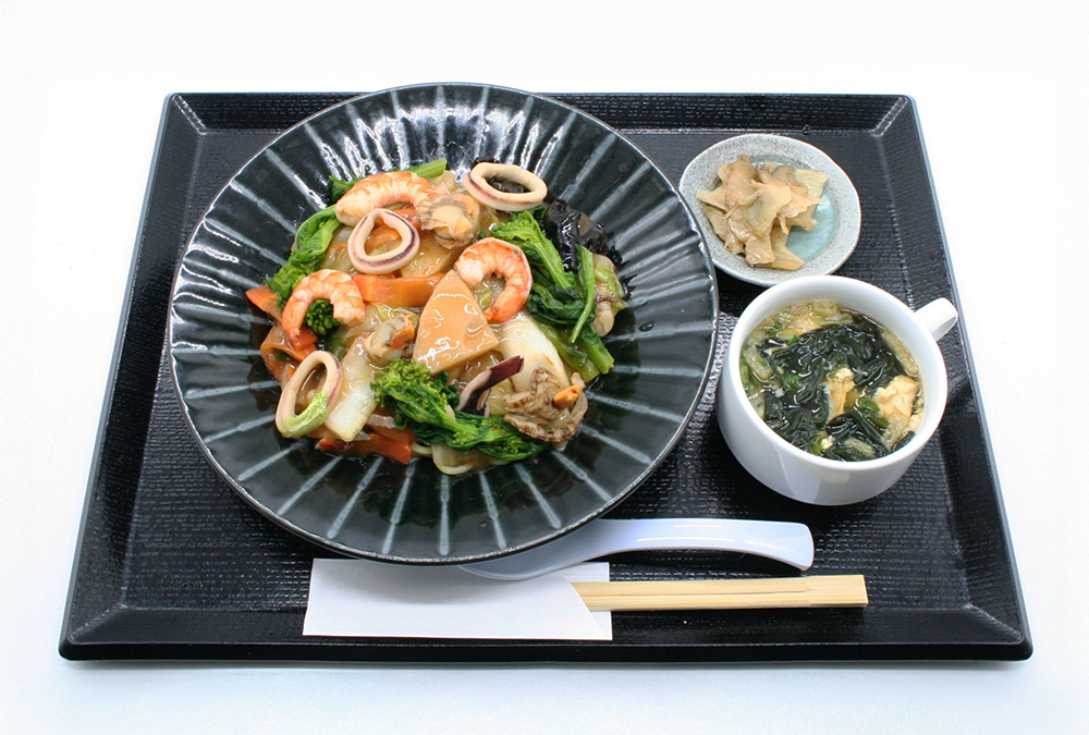 バリ旨!!春野菜のあんかけかた焼きそば