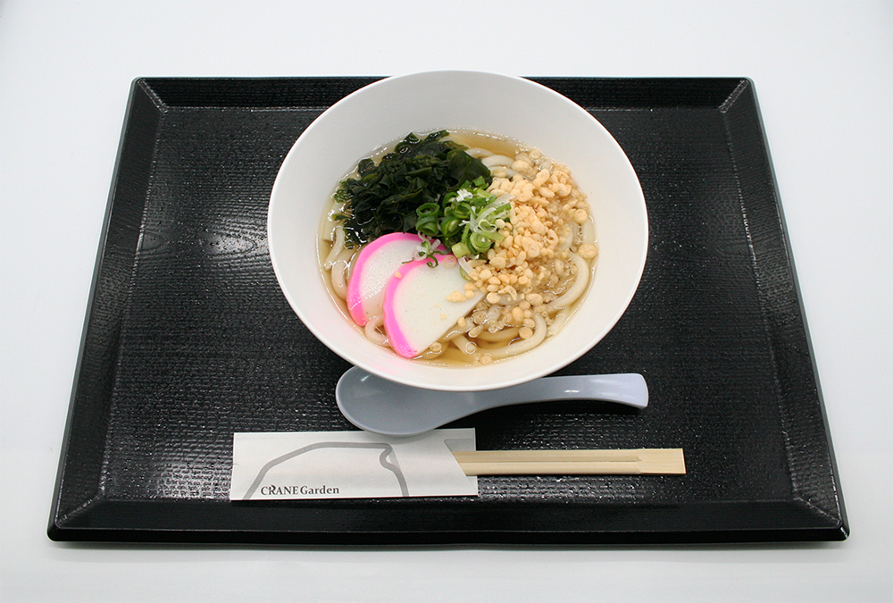 わかめたっぷりたぬきうどん